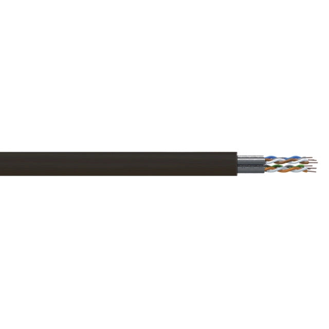 Patchkabel Meterware Cat.6A S/FTP 4x2x26 LSOH UltraFlex schwarz