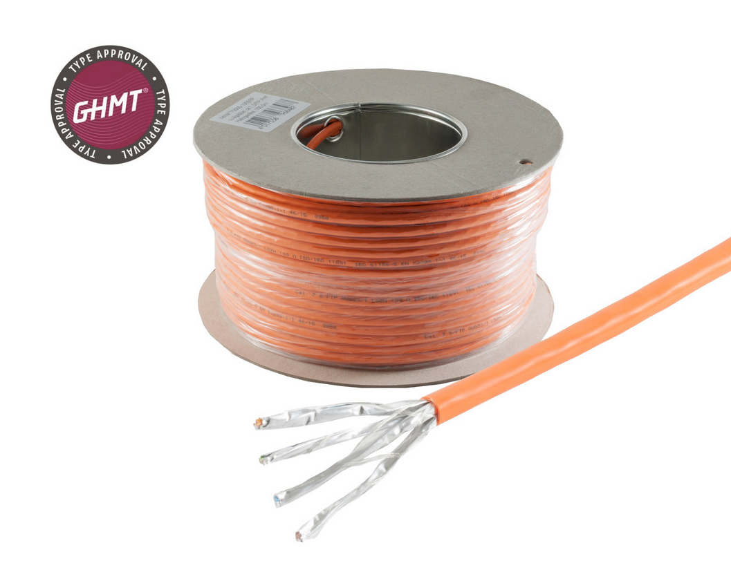 Gatto. 7 cavi di installazione, S/FTP, BasicPro, arancione, CCA s1a d1 a1