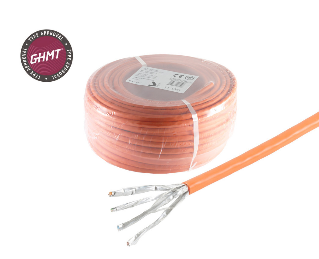 Gatto. 7 cavi di installazione, S/FTP, BasicPro, arancione, CCA s1a d1 a1