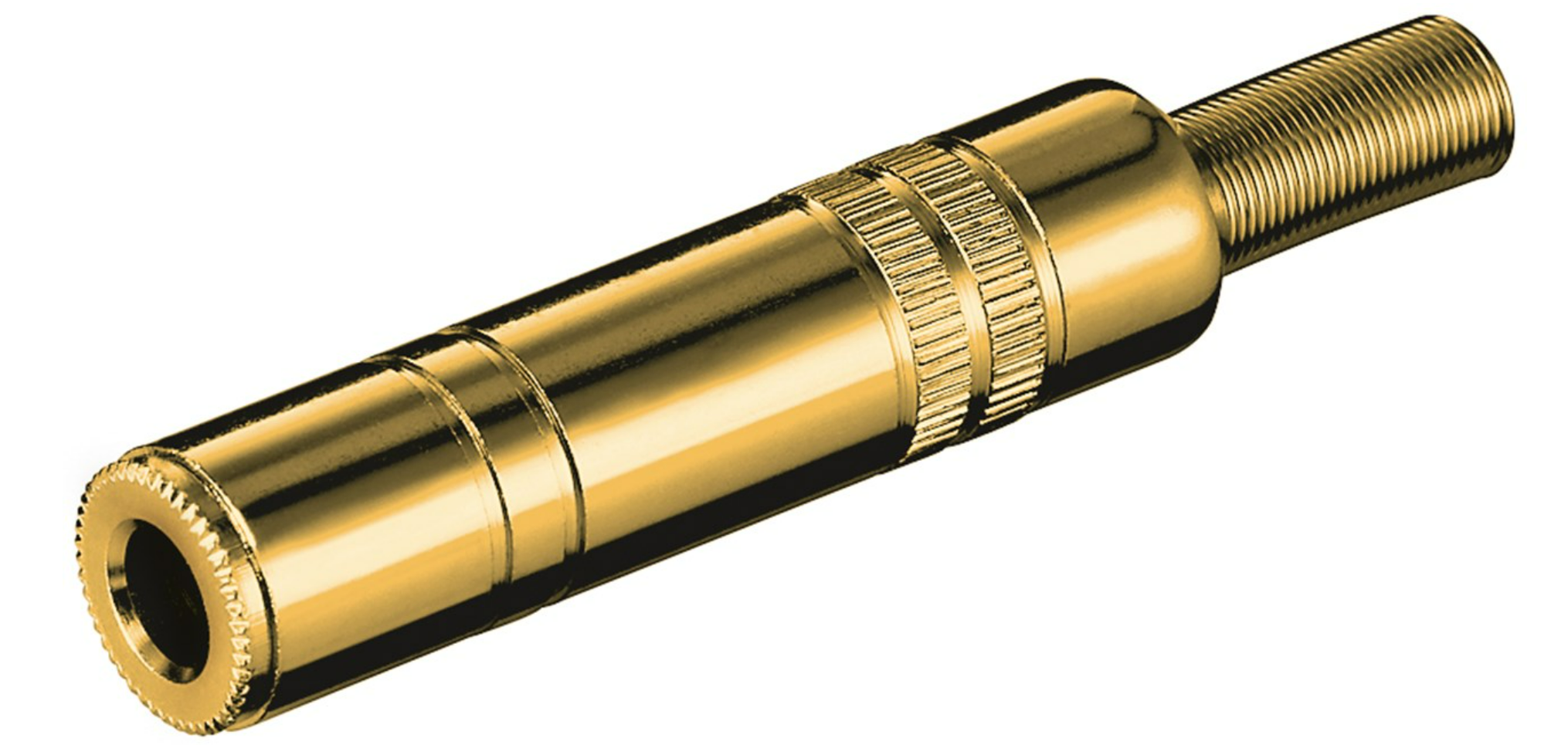 Klinkenkupplung - 6,35 mm - stereo, 3-polig (10 Stück)