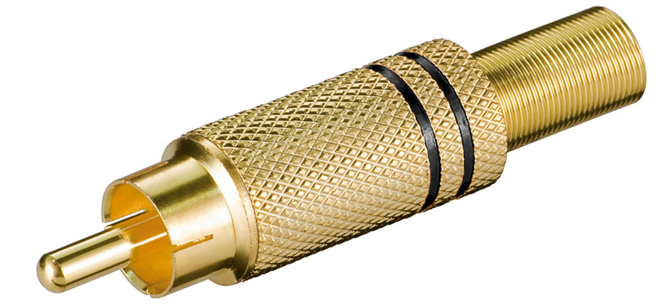 Cinch-Stecker mit Knickschutz mit Farbcode 2 (10 Stück)