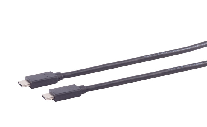 USB-C Verbindungskabel, 3.2 Gen 2x2, 60W, 20 Gbit/s, schwarz