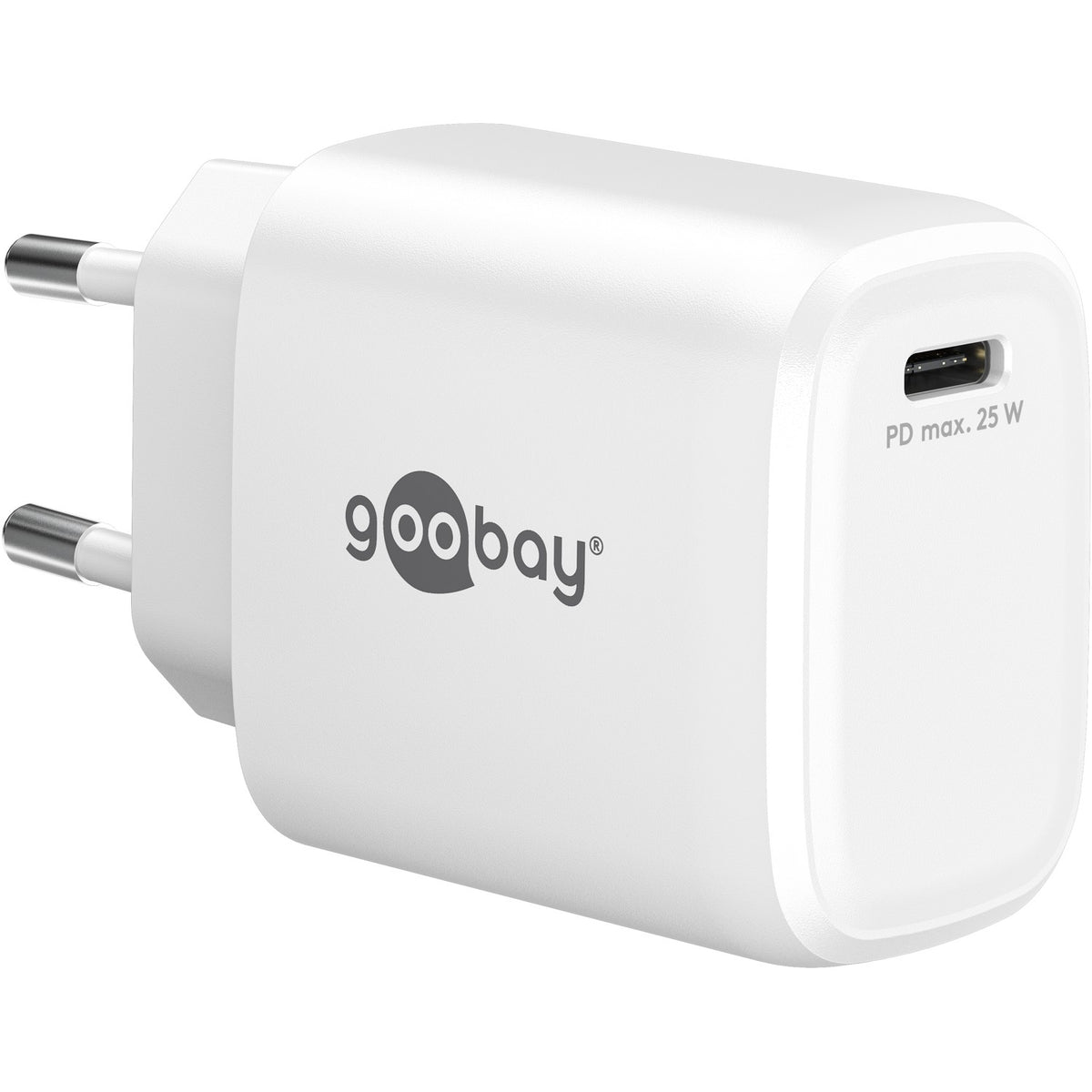25 W USB-C PD GaN Schnellladegerät weiss