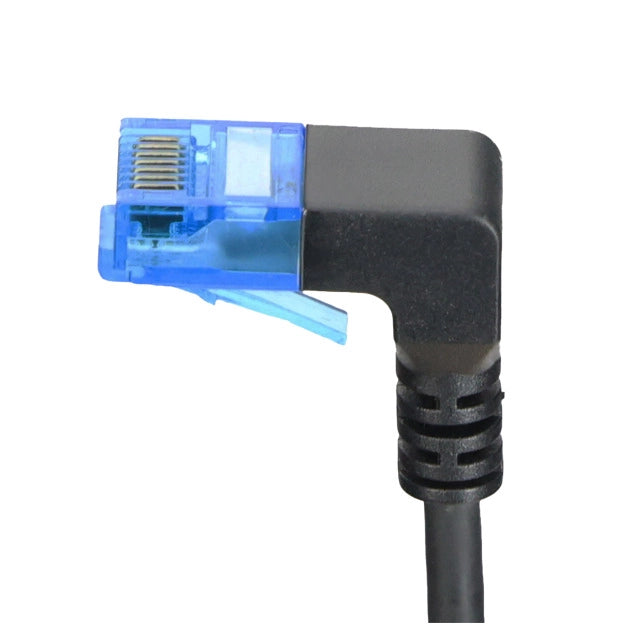 RJ45 Patchkabel Cat.6A 1x90° unten U/UTP LSOH Slim
