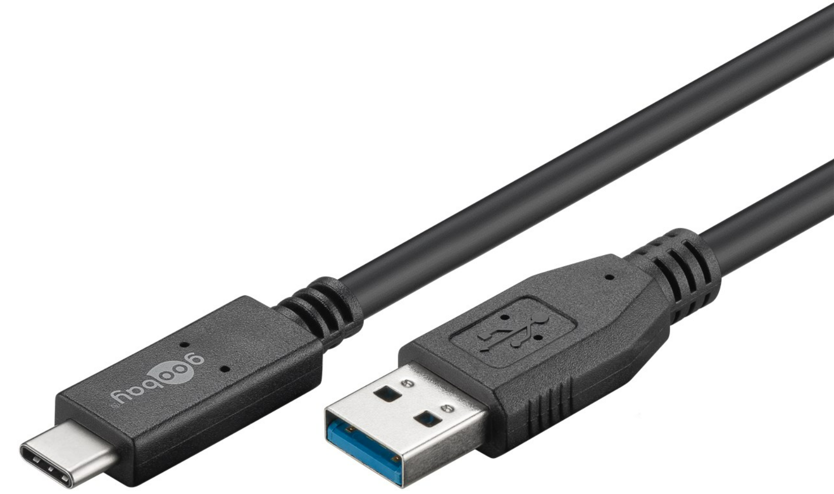 USB-C™-Kabel USB 3.2 Gen 2, 3 A, schwarz