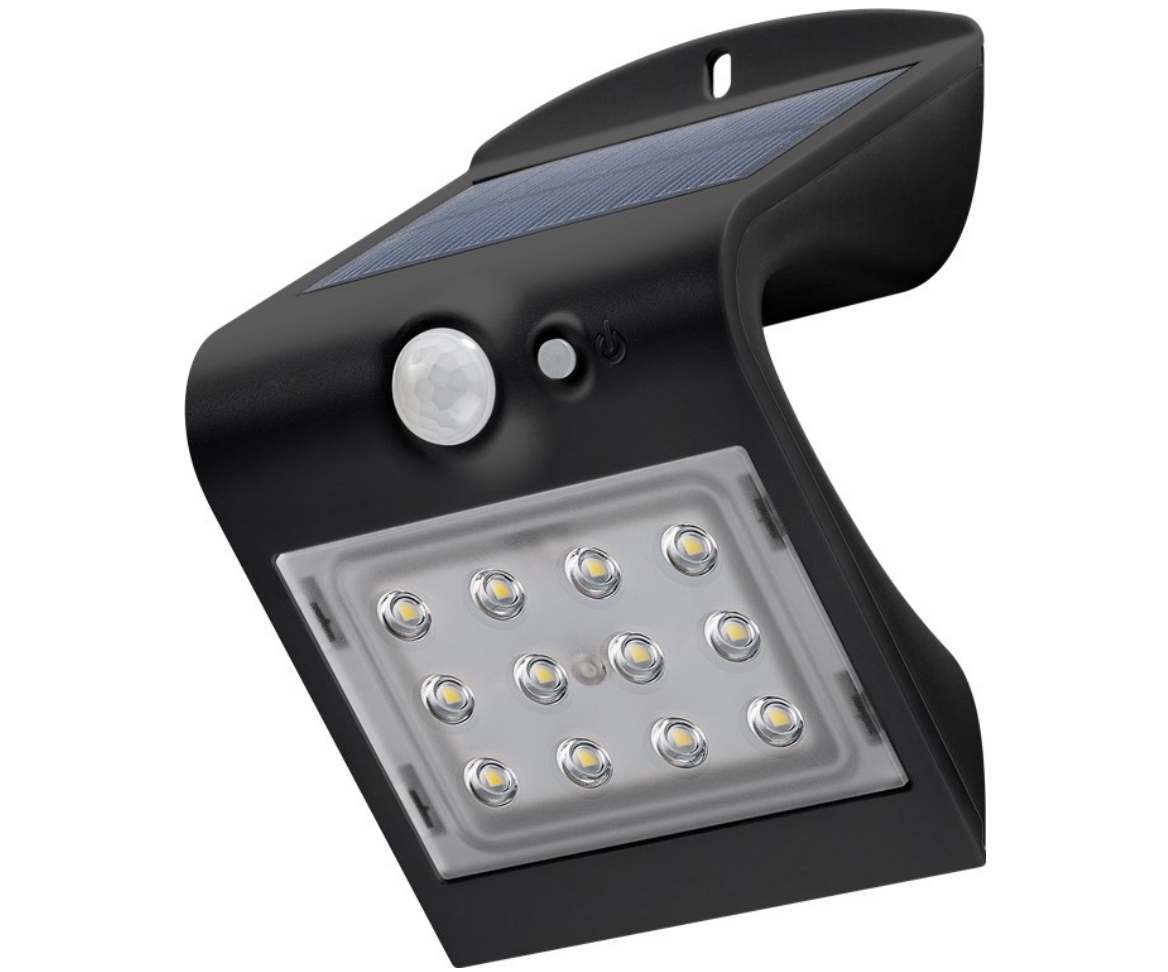 Applique solaire LED avec détecteur de mouvement, 1,5 W, blanche
