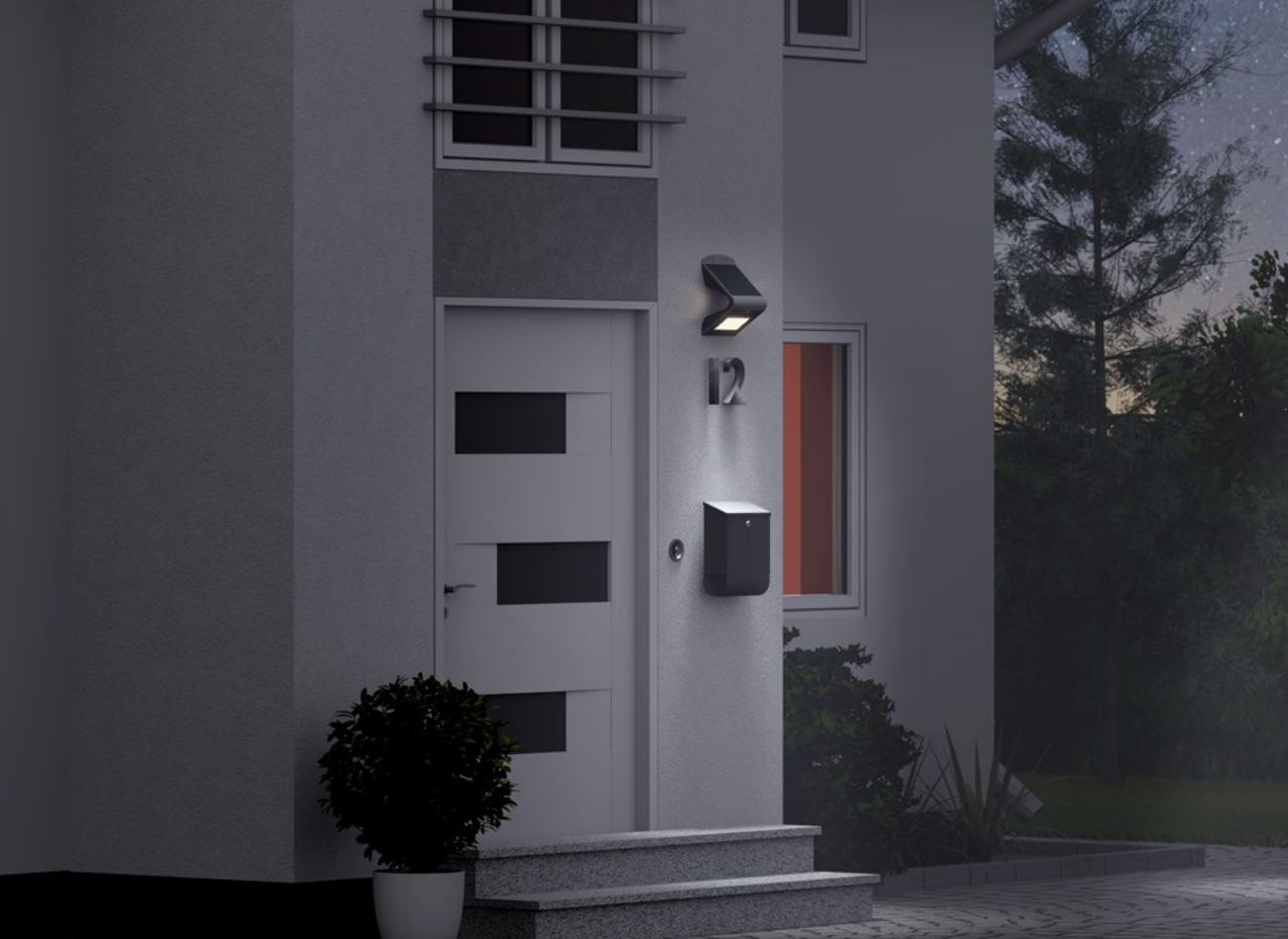 Applique solaire LED avec détecteur de mouvement, 1,5 W, blanche