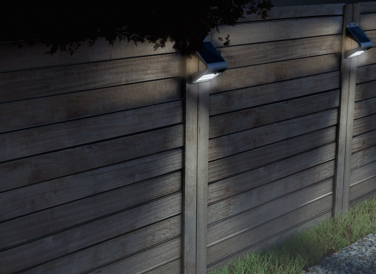 Applique solaire LED avec détecteur de mouvement, 1,5 W, blanche