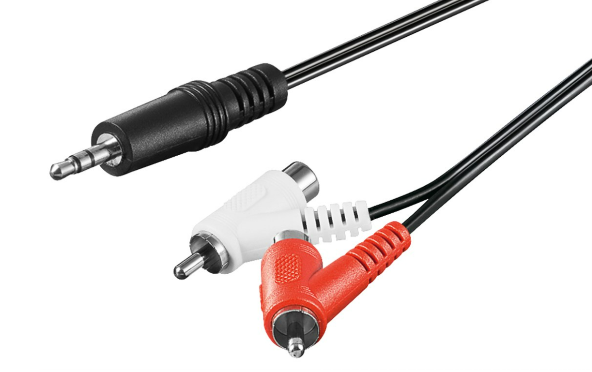 Audio Adapterkabel, 3,5 mm Stecker zu Cinch Stecker/Buchse