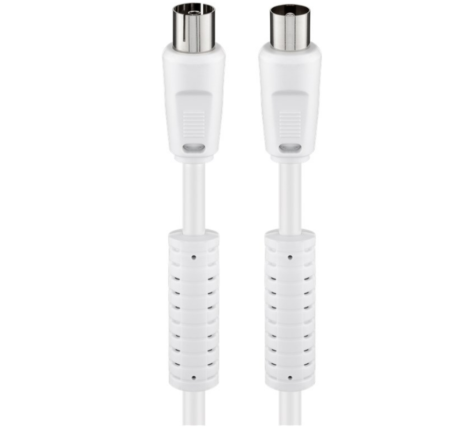 Cavo antenna con ferrite (80 dB), doppia schermatura