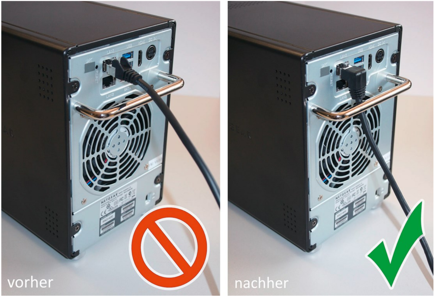 CAT 6 Patchkabel 1x 90° gewinkelt, U/UTP