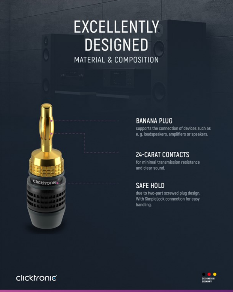 Bananen-Stecker (4er Set)