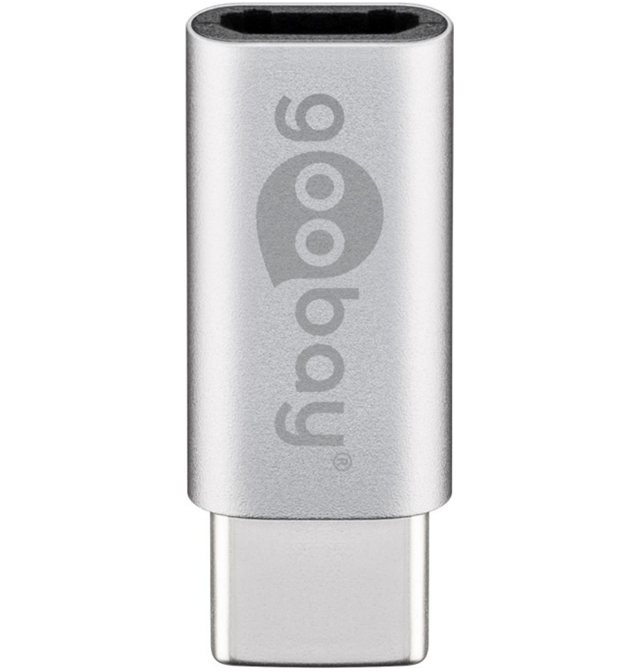 Adattatore da USB-C a USB 2.0 Micro-B, argento