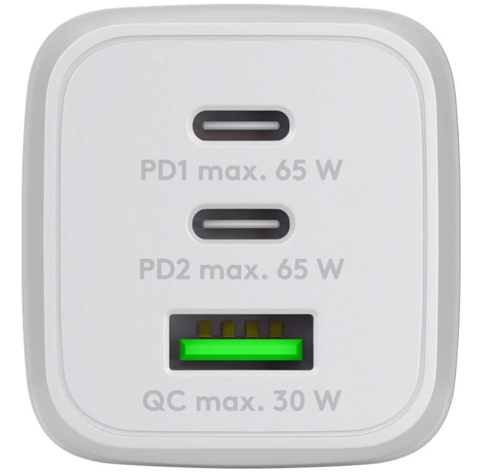 USB-C™ PD Multiport-Schnellladegerät Nano (65 W) weiß