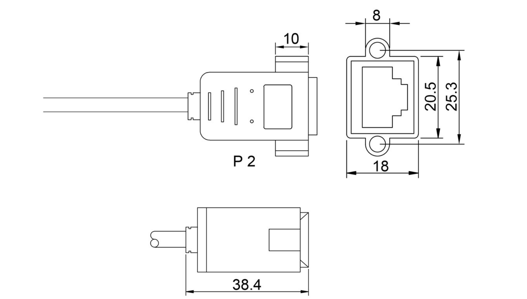 Câble d'extension CAT 6A, S/FTP (PiMF), noir