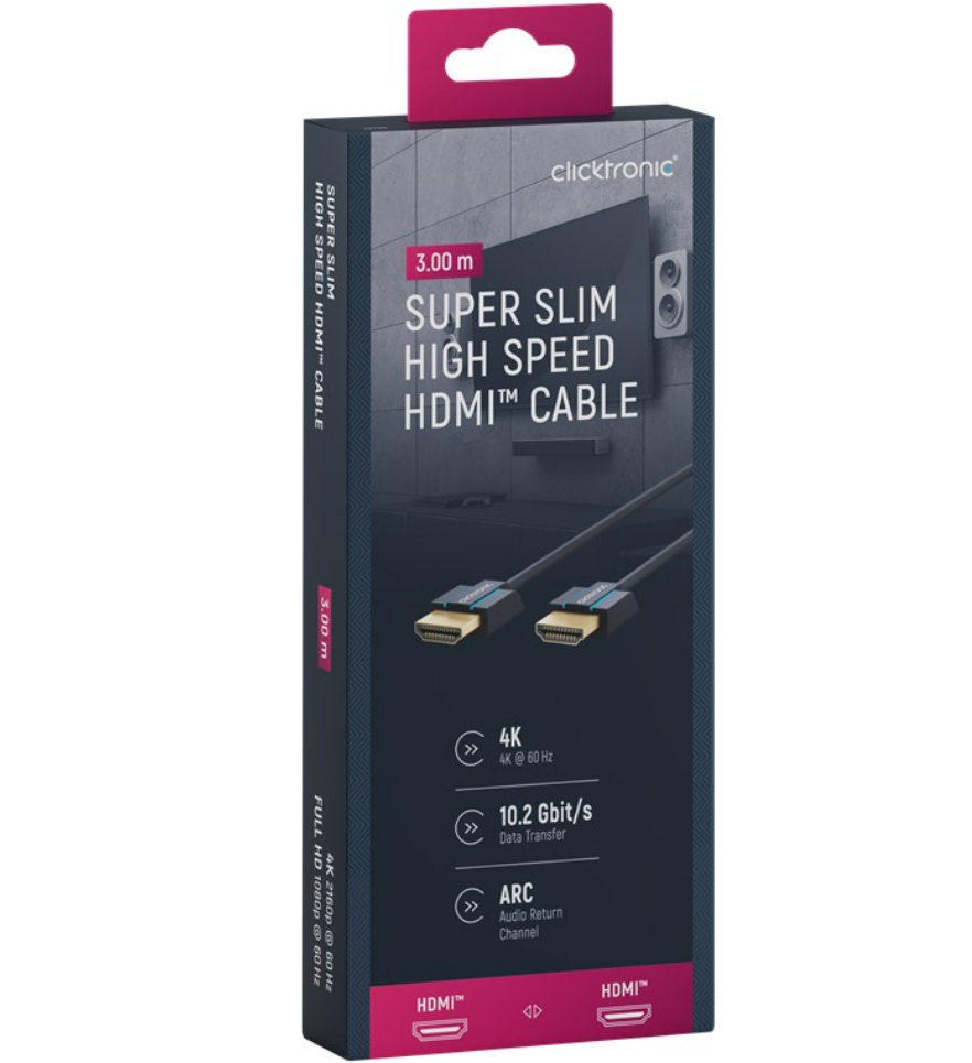 Ultra-Slim High-Speed-HDMI-Kabel mit Ethernet 4K/60Hz