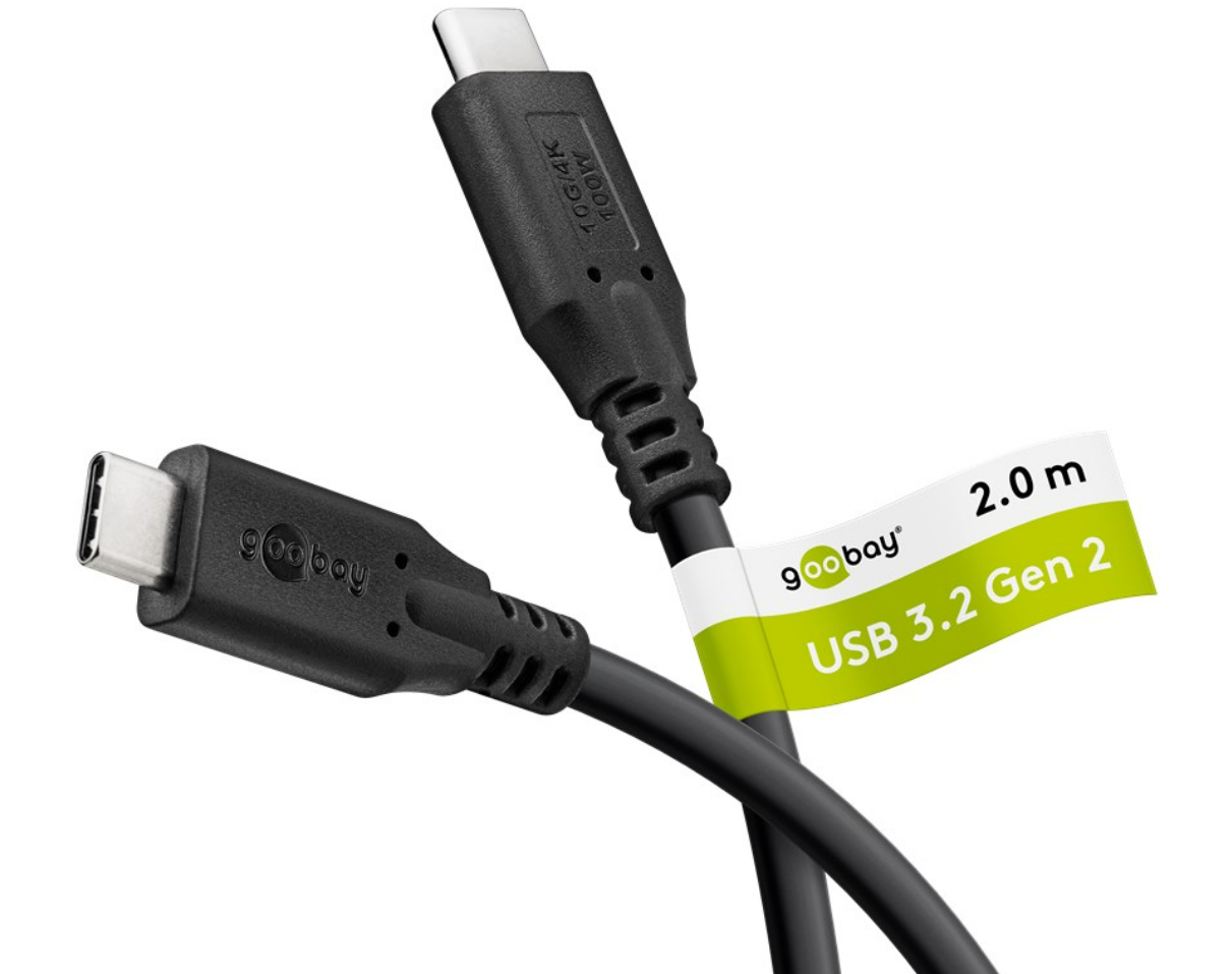 USB-C™-Kabel, USB 3.2, 100 W, 10 Gbit/s, Power Delivery