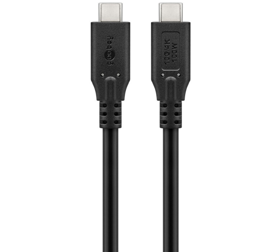 USB-C™-Kabel, USB 3.2, 100 W, 10 Gbit/s, Power Delivery