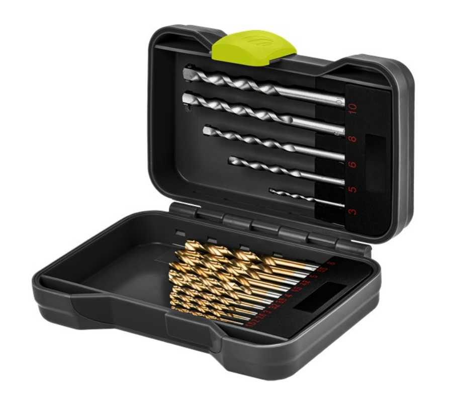 Metall- und Steinbohrer-Set, 17-tlg.