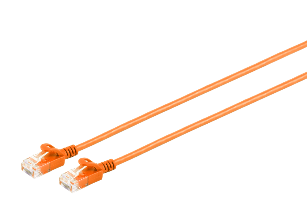 Câble patch CAT 6A Slim U/UTP 28AWG, coloré