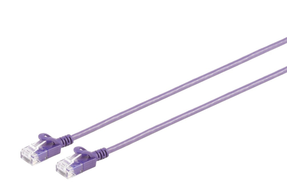 Câble patch CAT 6A Slim U/UTP 28AWG, coloré