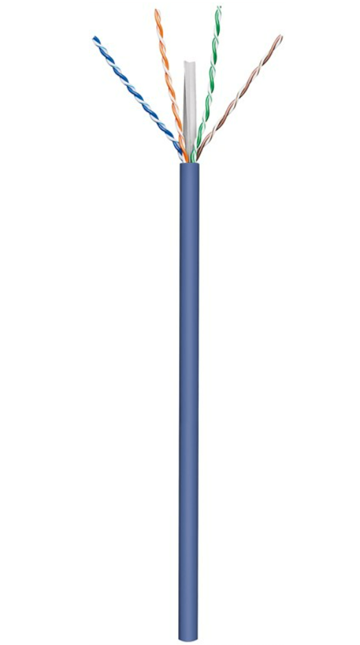 Câble réseau CAT 6A, U/UTP, bleu