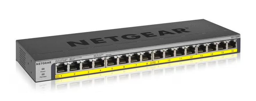 Netgear PoE+ Switch GS116PP 16 Port