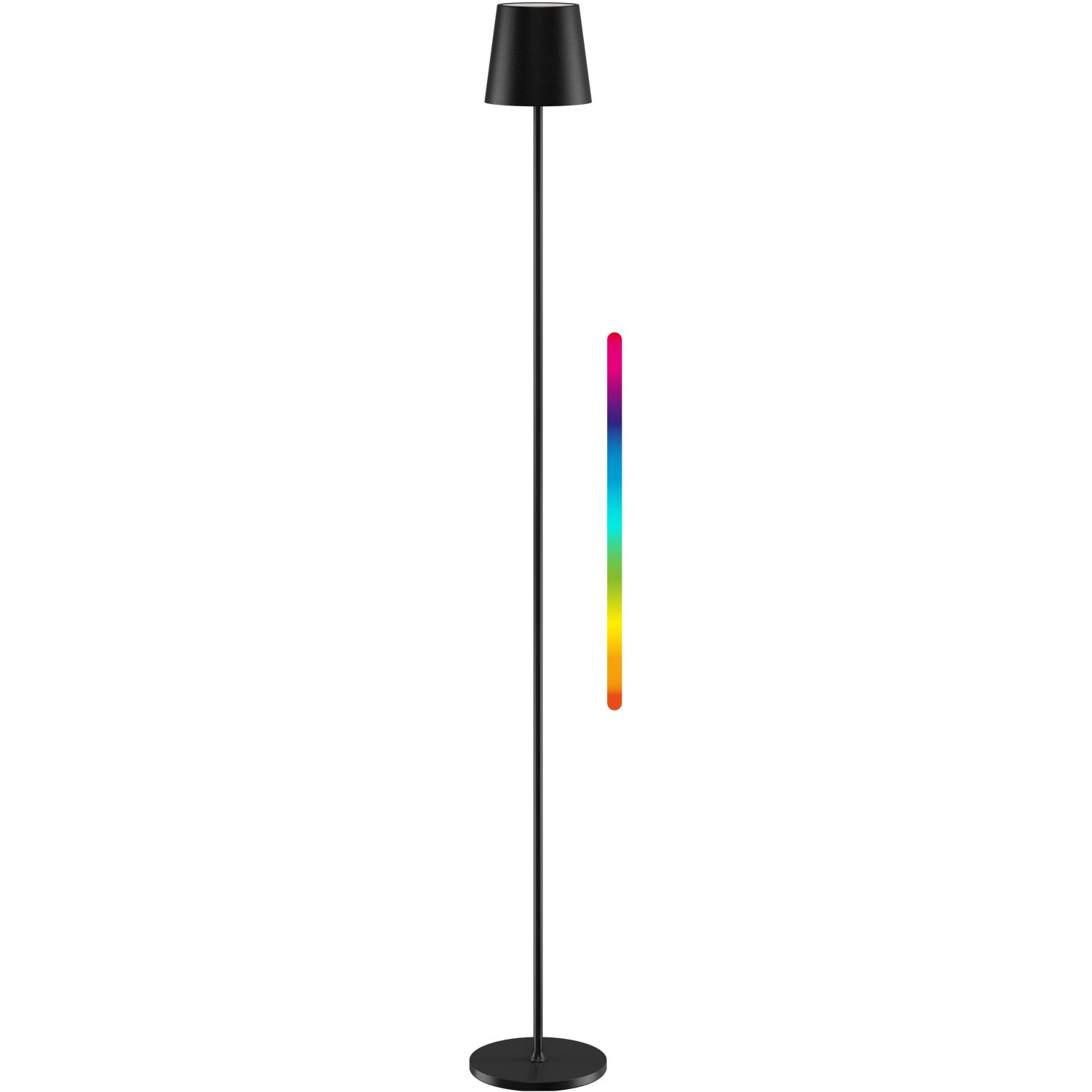 Kabellose LED-Stehleuchte, Größe XL, 122 cm, RGBW