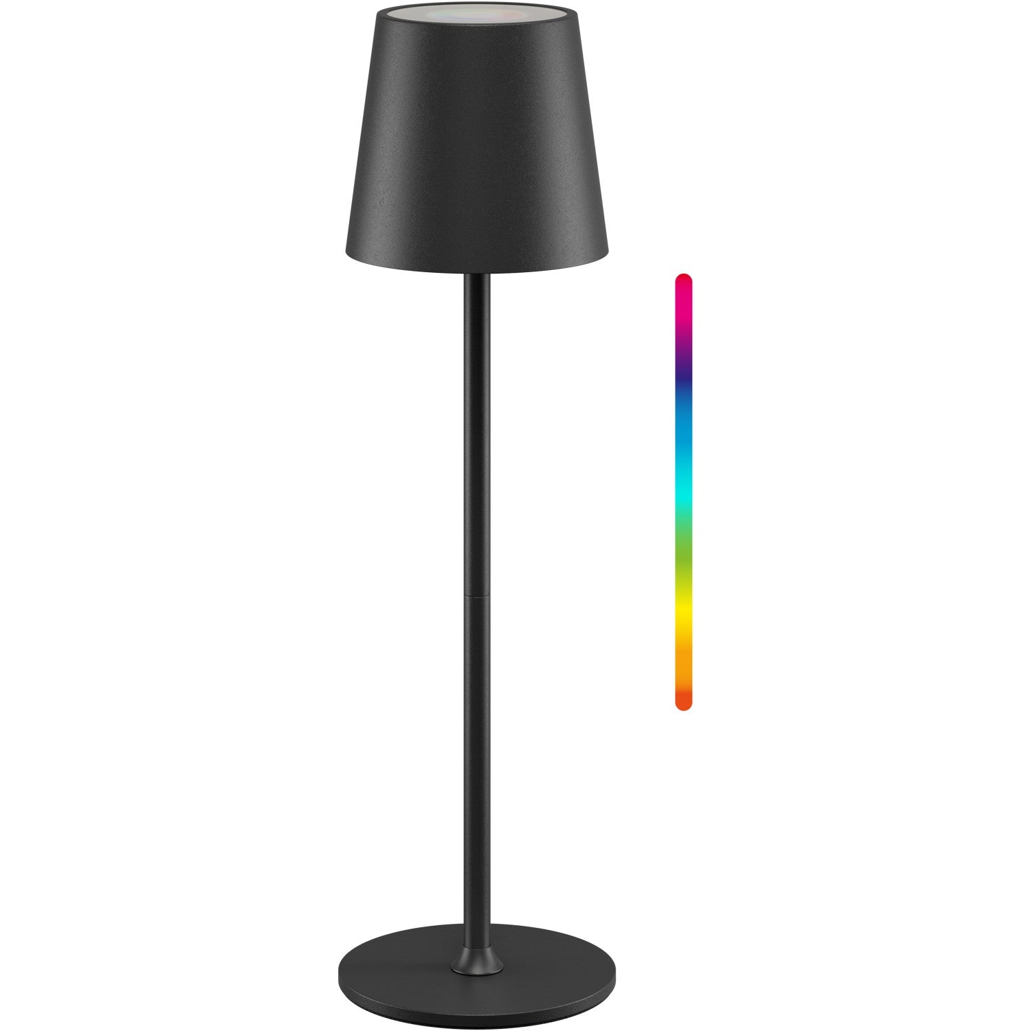 Kabellose LED-Tischleuchte, Größe M, 38 cm, RGBW