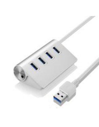 4 Port USB 3.0 HUB Aluminium-Design