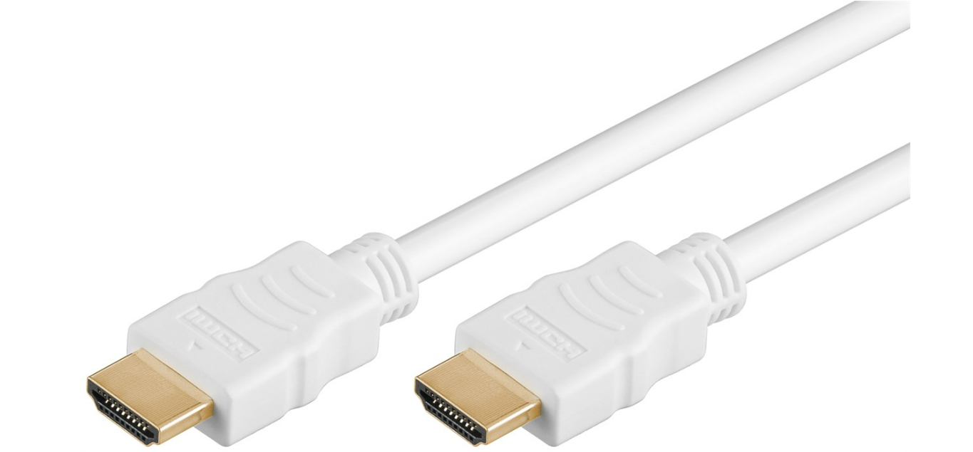 High-Speed-HDMI-Kabel mit Ethernet 4K/60Hz/weiss