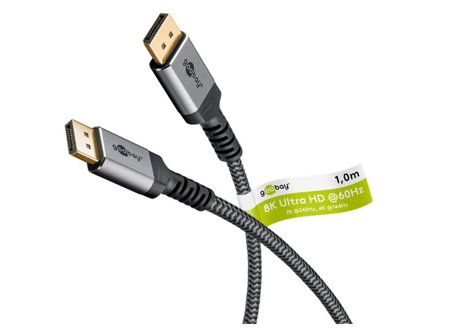 Premium DisplayPort-Kabel 1.4, 8K/60Hz, 32,4 Gbit/s