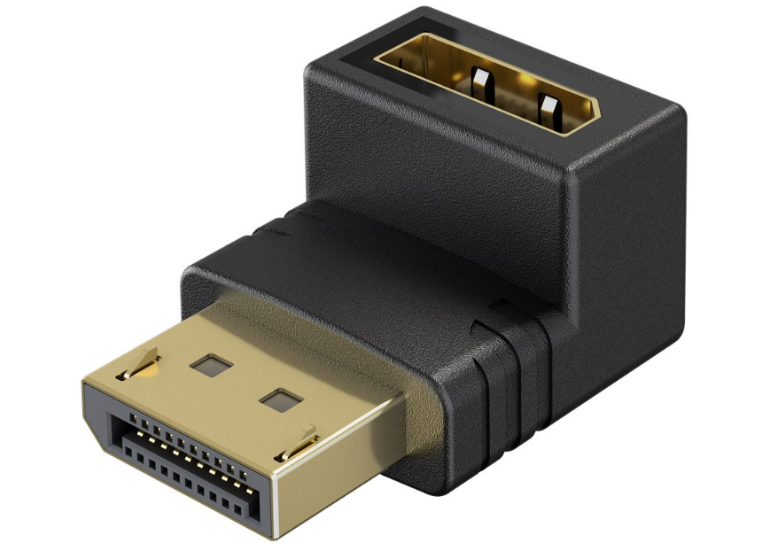 DisplayPort-Winkeladapter 90° nach oben