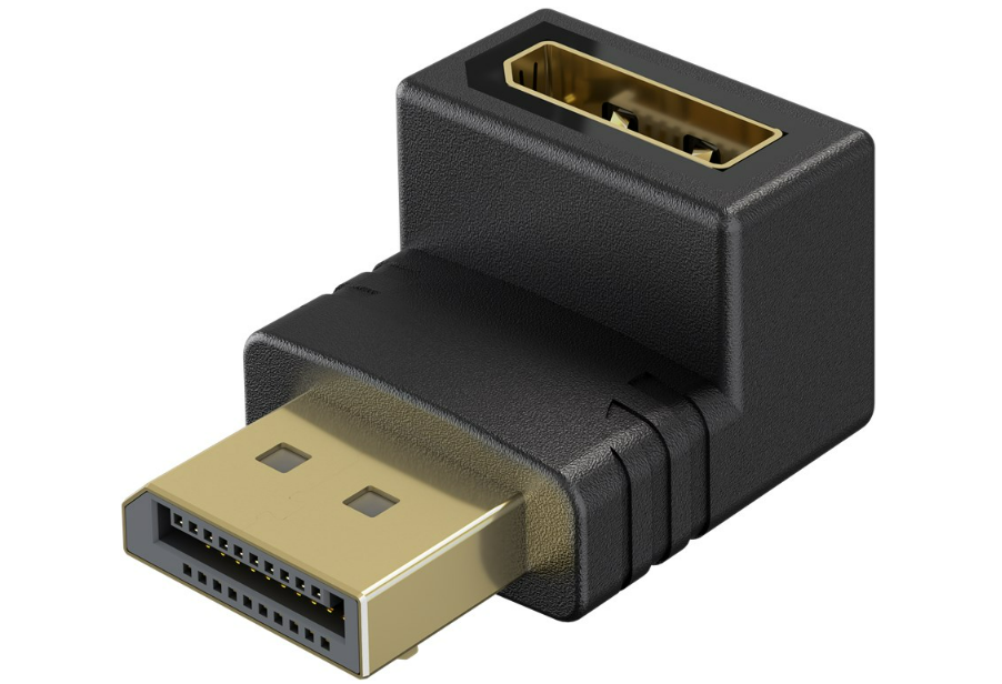 DisplayPort-Winkeladapter 90° nach unten