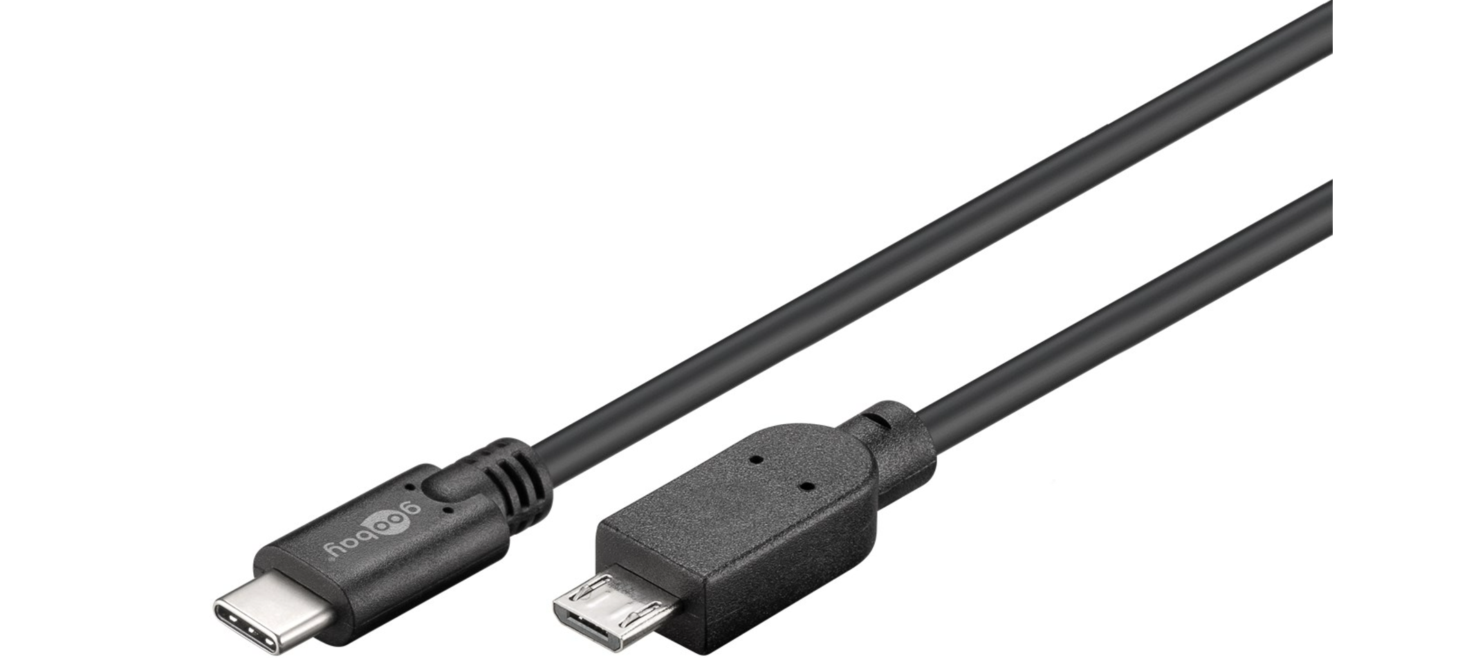 Câble USB 2.0 USB-C vers Micro-B 2.0, noir