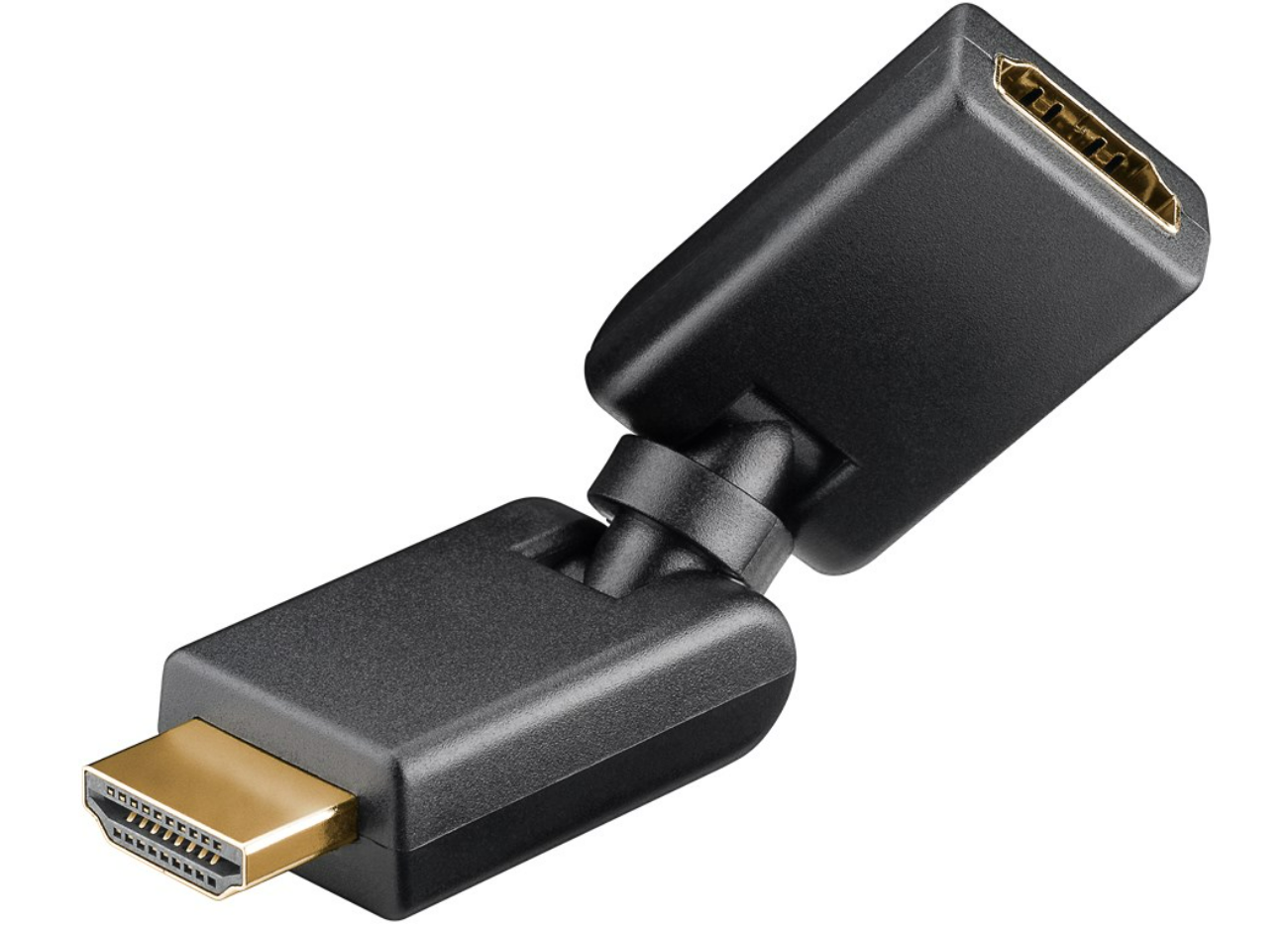 Adattatore HDMI 180°, placcato oro