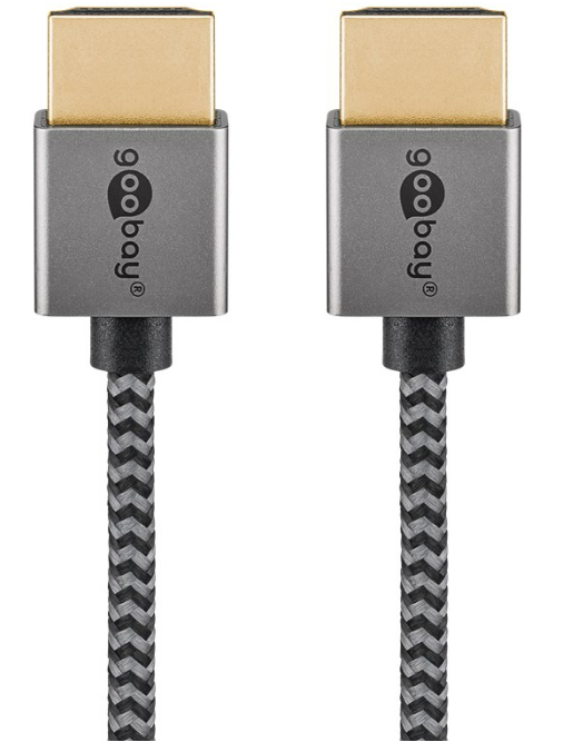 Premium Slim High Speed HDMI-Kabel mit Ethernet 4K/60Hz
