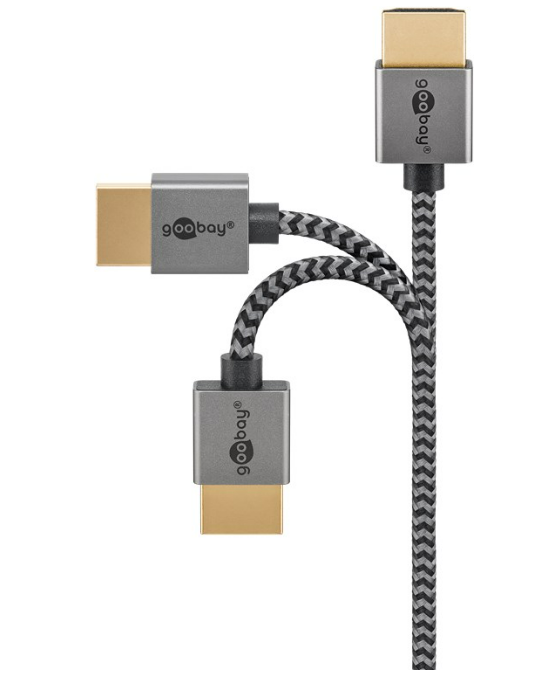 Premium Slim High Speed HDMI-Kabel mit Ethernet 4K/60Hz