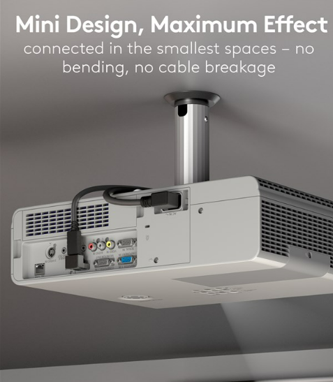 DisplayPort-Winkeladapter 90° nach unten