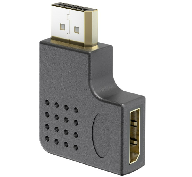 DisplayPort-Winkeladapter 90° nach rechts