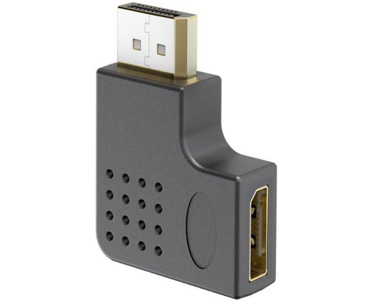 DisplayPort-Winkeladapter 90° nach links