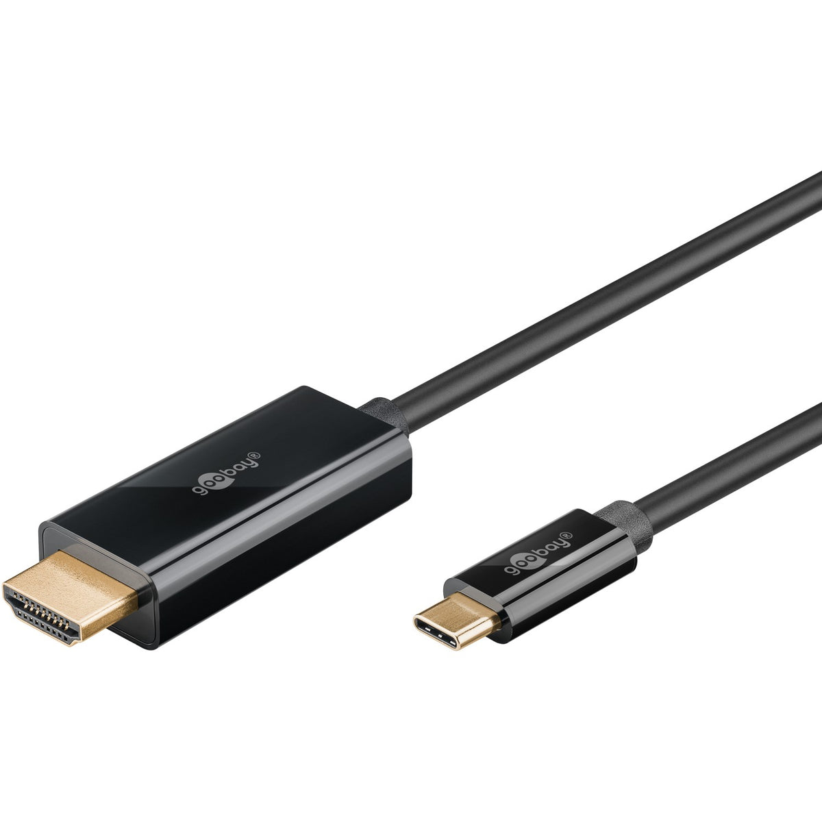 USB-C-auf-HDMI-Kabel, schwarz