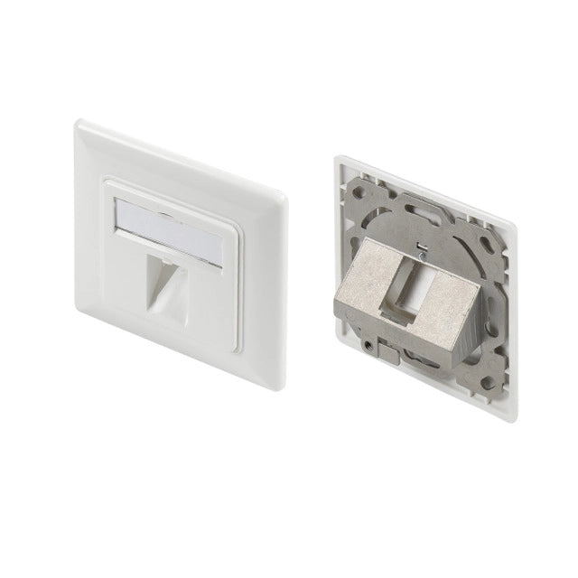 Rahmenset 80x80mm für 1x Keystonemodul unbestückt