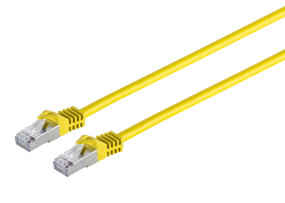CAT 7A Patchkabel S/STP, Kupfer, 2 x RJ45 Netzwerk, farbig / Schlussverkauf