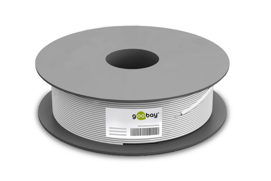 CAT 6 Netzwerkkabel, S/FTP (PiMF), CU, grau, 100m