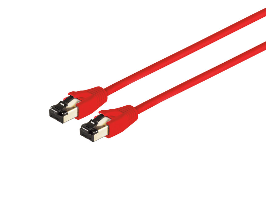 Câble patch CAT 8.1 F/FTP LSZH, coloré