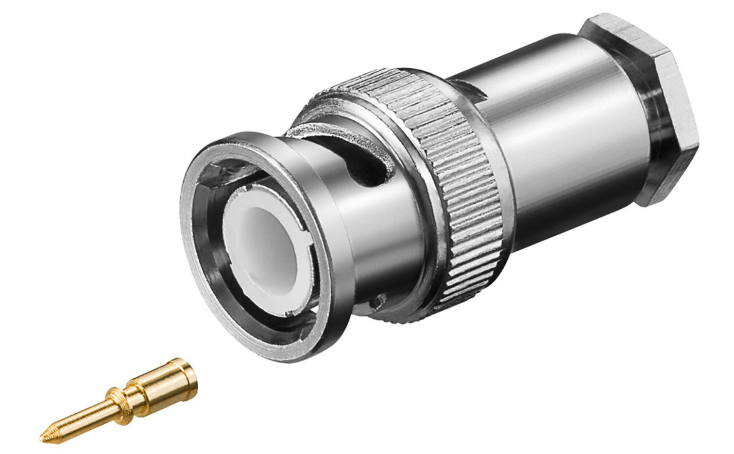 Connettore BNC con connessione a vite per cavo RG58/U