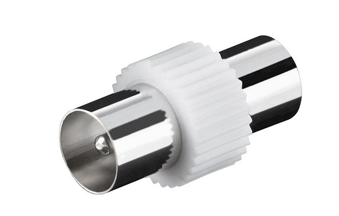 Adaptateur coaxial : fiche coaxiale > fiche coaxiale