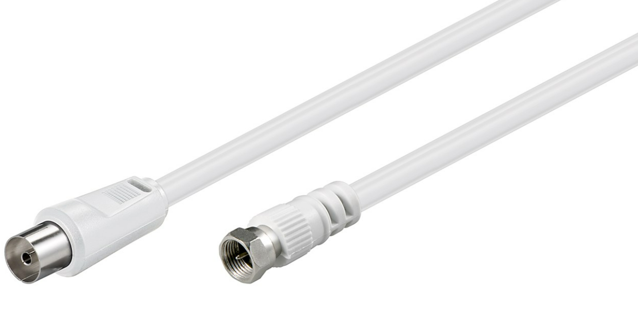 Câble adaptateur SAT/antenne (<70 dB), double blindage