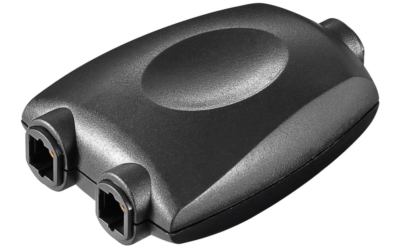 Splitter audio digitale TOSLINK da 1 a 2, nero